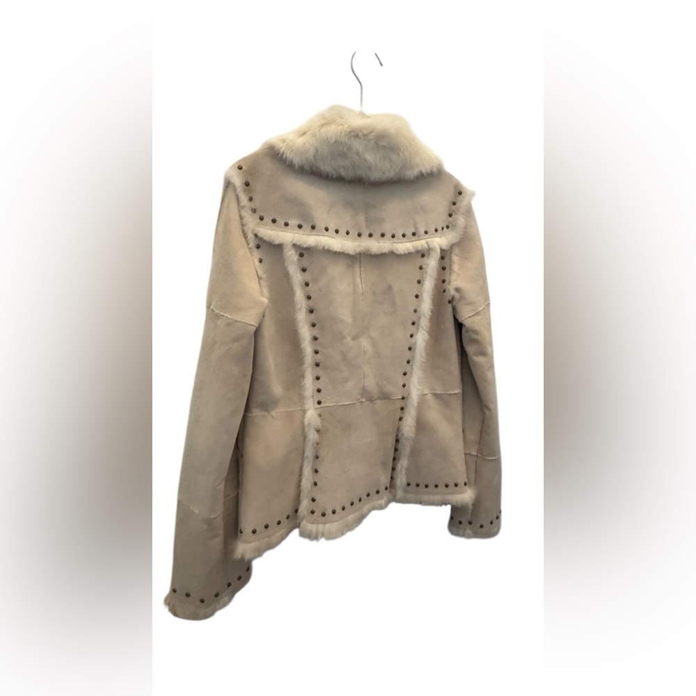 Rare Y2K Arden B Corduroy 100% Rabbit Fur Coat - Picture 10 of 14